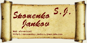 Spomenko Jankov vizit kartica